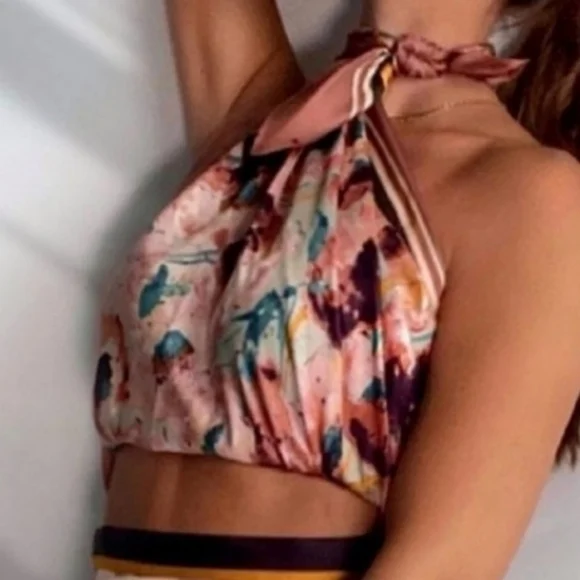 Zara 3-in-1 Limited Edition Printed Silk Hankerchief Dress - Picture 5 of 16